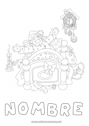 Dibujo libre Papá Noel Navidad Despertador