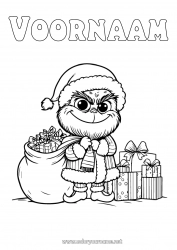 Gratis tekening Cadeaus Zak Grinch