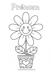 Coloriage gratuit Fleurs Coloriages faciles