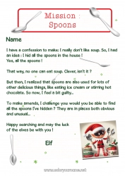 Coloring to customize Christmas elves Christmas Elf's Mission