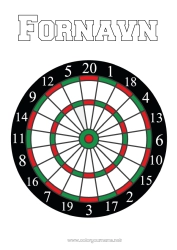 Gratis fargelegging Sport Julelittens oppdrag Andre idretter Dart Lurerier fra Lurendreieren