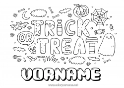 Kostenlose Zeichnung Ein Bonbon oder ein Zauber? Halloween