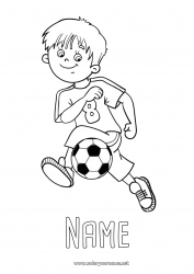 Free coloring Football Sport Team sports Soccer player