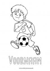 Gratis tekening Voetbal Sport Teamsporten Voetballer voetbalster