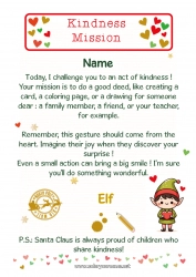 Free coloring Christmas elves Christmas Elf's Mission