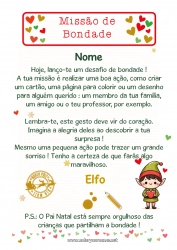 Desenho para personalizar Elfo de Natal Missão do Elfo de Natal