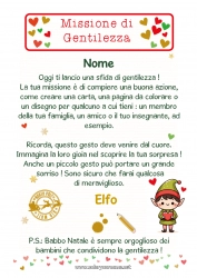 Disegno gratuito Elfo di Natale Missione dell'Elf di Natale