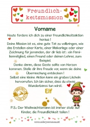 Kostenlose Malvorlage Weihnachtself Wichtel-Missionen
