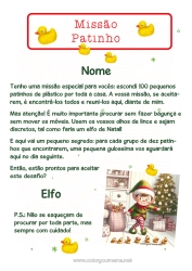 Desenho grátis Elfo de Natal Missão do Elfo de Natal Pato Pássaros e mamíferos voadores