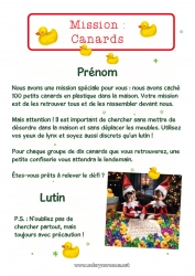 Dessin gratuit Lutins de Noël Mission du lutin de Noël Canard Oiseaux et mammifères volants