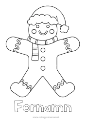 Gratis teckning Jul Pepparkaka