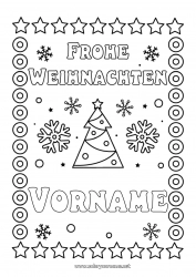 Kostenlose Zeichnung Weihnachtsbaum Weihnachten Schneeflocken 