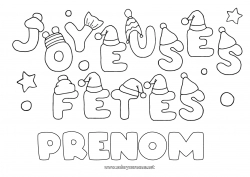 Coloriage gratuit Neige Hiver 