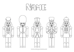 Colouring to customise Toys Fairy Tale Games And Toys Nutcracker