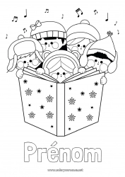 Dessin gratuit Noël Musique Fête de la musique Chorale