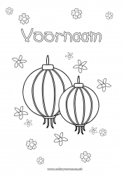 Gratis tekening Chinese lantaarn