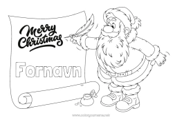 Gratis tegning Julemanden Jul Brev til Julemanden 