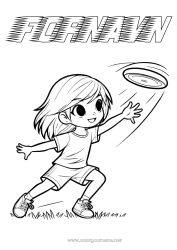 Gratis tegning Sport Andre sportsgrene Ultimate frisbee