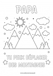 Coloriage enfant Activités enfants Positif Montagne