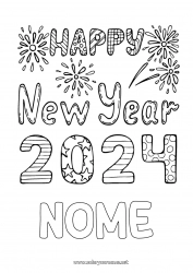 Disegno gratuito Buon Anno 2024