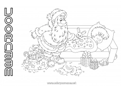 Gratis tekening Cadeaus Kerstman Kerstmis