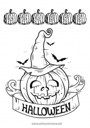 Dibujo libre Calabaza Halloween Inscripción 