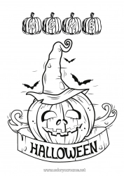 Desenho grátis Abóbora Halloween Inscrição 
