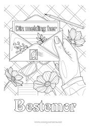 Gratis fargelegging Blomster Komplekse fargelegginger