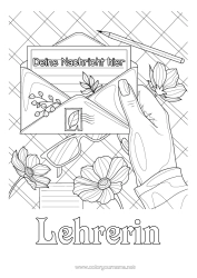 Kostenlose Malvorlage Blumen Komplexe Ausmalbilder