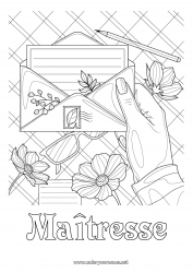 Coloriage enfant Fleurs Coloriages complexes