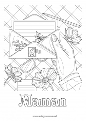 Coloriage enfant Fleurs Coloriages complexes