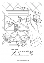 Coloriage enfant Fleurs Coloriages complexes