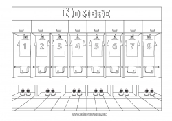 Colorear gratis Fútbol Sport Baloncesto Deportes en equipo Balonmano Vestuario
