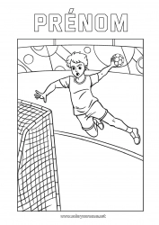 Dessin gratuit Sport Sports d'équipe Handball