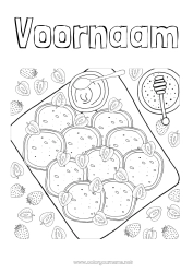 Gratis tekening Candlemas Pannenkoeken Honing