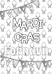 Gratis fargelegging Karneval Fettisdagen