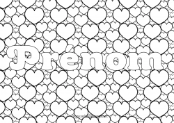 Coloriage gratuit Coeur Activités enfants Nom décoré Coloriages complexes