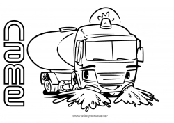 Free drawing Vehicles Other vehicles Street sweeper