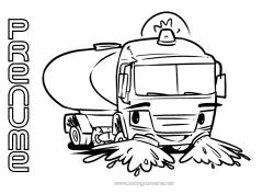 Desen liber de colorat Vehicule Alte vehicule Îndepărtător de praf