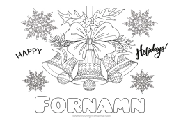 Gratis färgläggning Jul Klocka