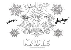 Colouring to customise Christmas Bell