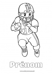 Dessin gratuit Sport Super Bowl Rugby Sports d'équipe