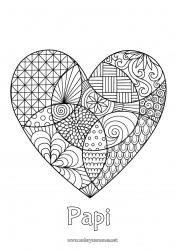 Coloriage enfant Coeur Grand coeur 