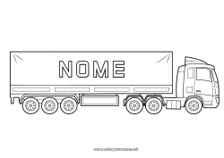 Desenho grátis Caminhão Veículos Camions et véhicules utilitaires Profissões no transporte Caminhoneiro