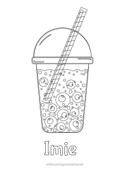 Rysunek za darmo Napój Soda Herbata bąbelkowa