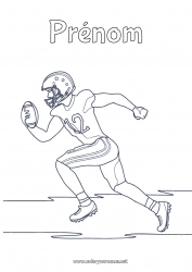 Dessin gratuit Sport Super Bowl Rugby Sports d'équipe