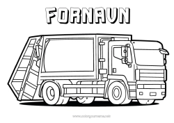 Gratis fargelegging Lastebil Kjøretøy Lastebiler og nyttekjøretøy Søppelbil
