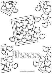 Coloriage enfant Coeur Je t'aime