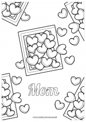 Child coloring page Heart I love you