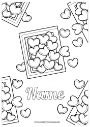 Child coloring page Heart I love you
